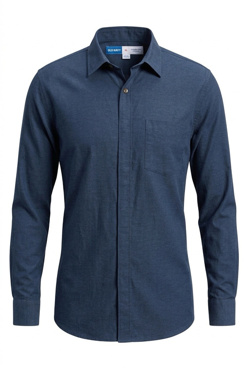 Old Navy Other - Old Navy Everyday Shirt Blue Cotton Blend XL Regular Fit